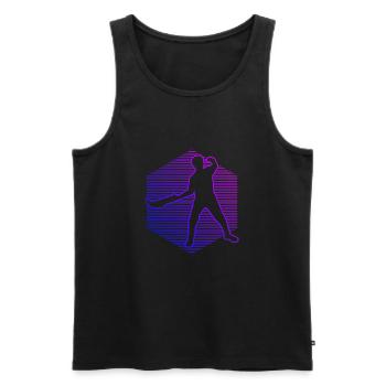 Pelota vasca Basque Pelota Pelota Ladies Jai Alai - Men's Premium Organic Tank Top - black - Front - Michal (187cm)