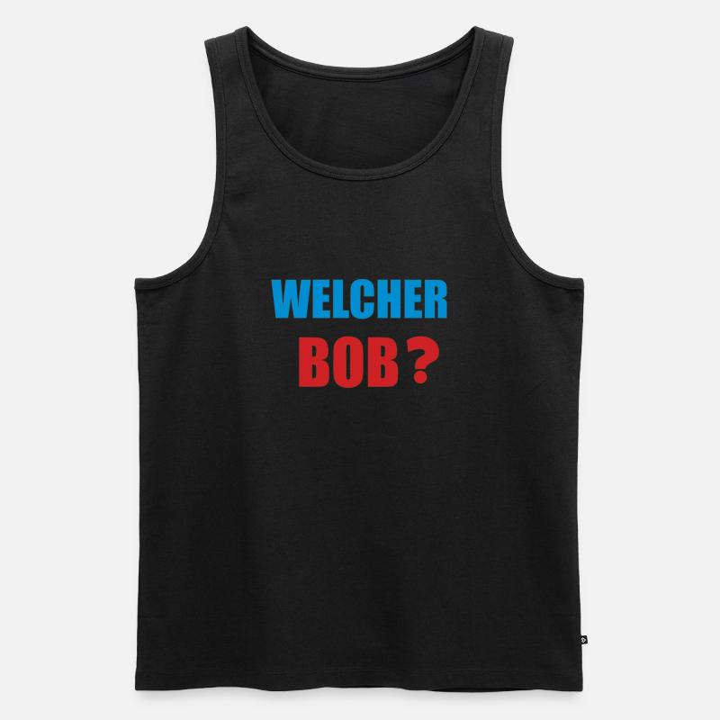 welcher bob - Männer Premium Bio Tank Top - Schwarz