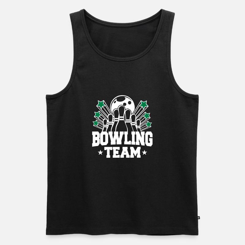 Bowling Team - Männer Premium Bio Tank Top - Schwarz