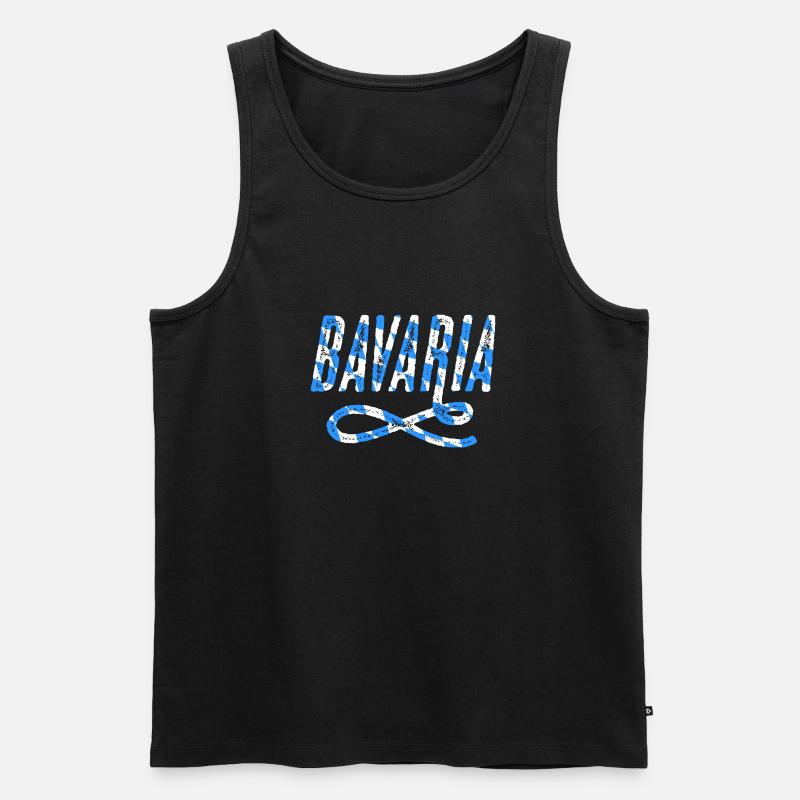 Bavaria - Männer Premium Bio Tank Top - Schwarz
