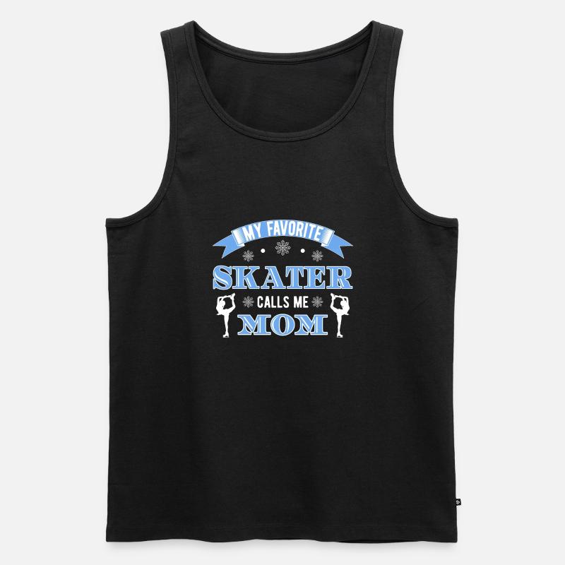 Eiskunstlauf - Männer Premium Bio Tank Top - Schwarz