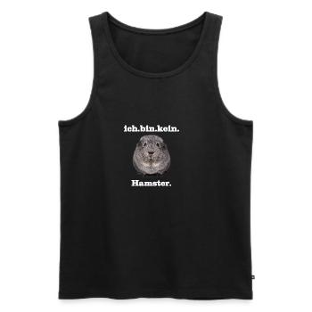 Meerschweinchen - Männer Premium Bio Tank Top - Schwarz - Vorne - Michal (187cm)