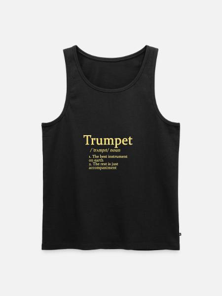 trompette - Débardeur bio Premium Homme - noir