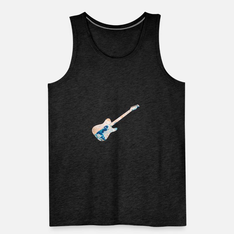 electric guitar Men's Premium Organic Tank Top