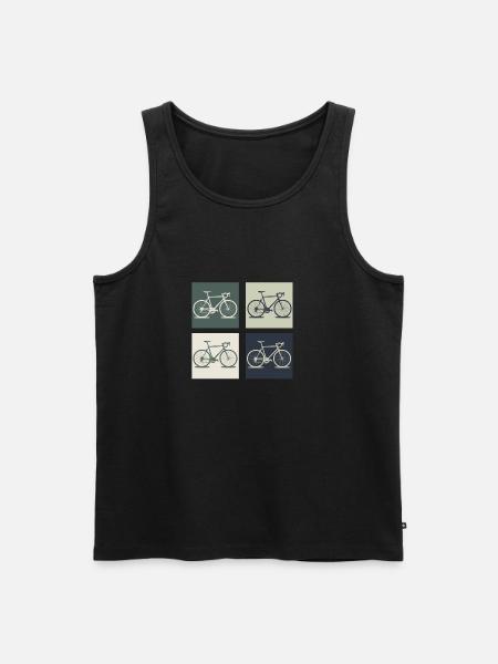bicycle - Men's Premium Organic Tank Top - black