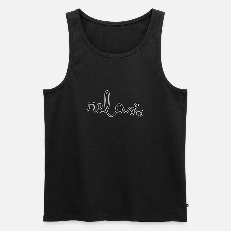 RELAX! - Männer Premium Bio Tank Top - Schwarz