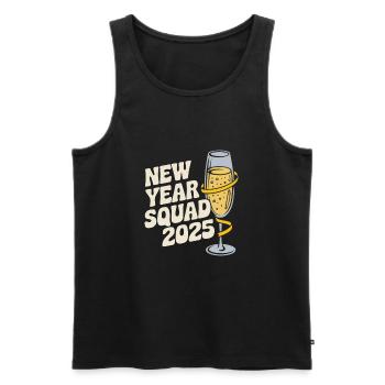 Équipe du Nouvel An 2025 - Débardeur bio Premium Homme - noir - Devant - AI Model Male 178 light (178cm)