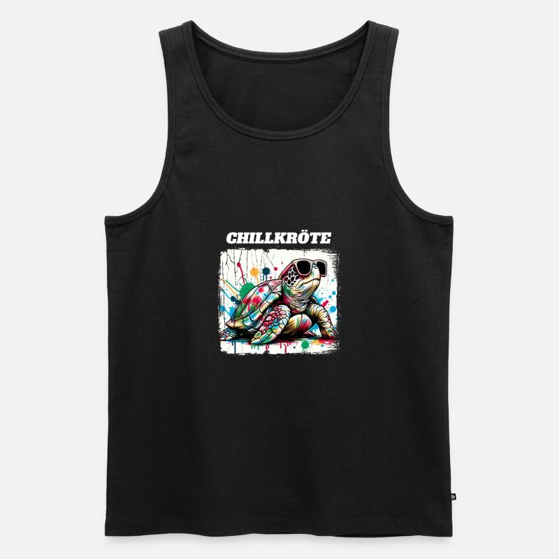 Chill Toad Turtle - Men's Premium Organic Tank Top - undefined