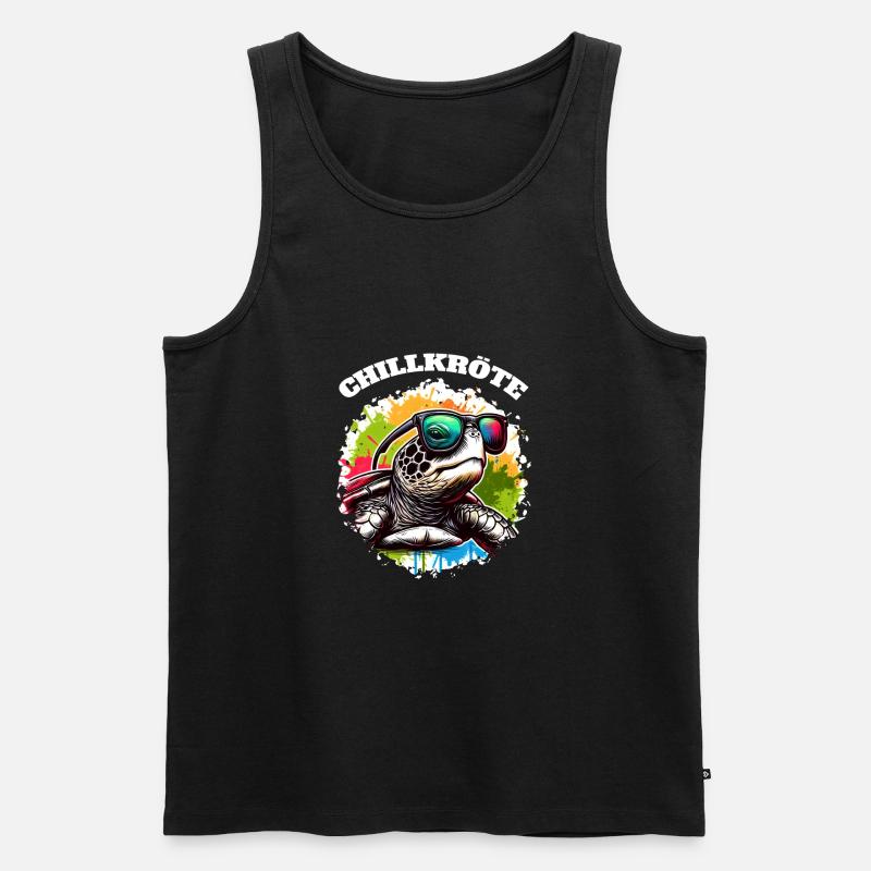 Chill Toad Turtle - Men's Premium Organic Tank Top - undefined