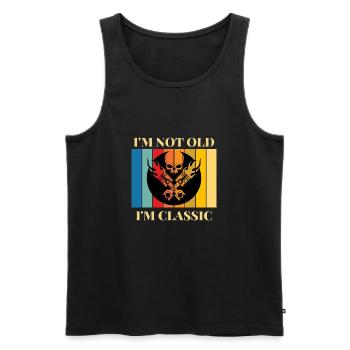 I'm not old, I'm a classic screwdriver - Men's Premium Organic Tank Top - black - Front - Michal (187cm)