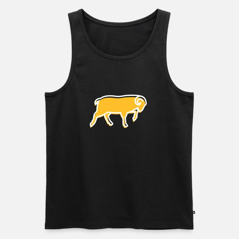 Ein Running Ram - Männer Premium Bio Tank Top - Schwarz