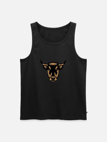 horn cow 18 - Men's Premium Organic Tank Top - 
