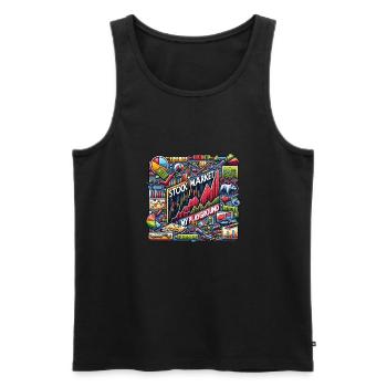 Trading meine Passion cooles Trading Design - Männer Premium Bio Tank Top - Schwarz - Vorne - AI Model Male 178 light (178cm)