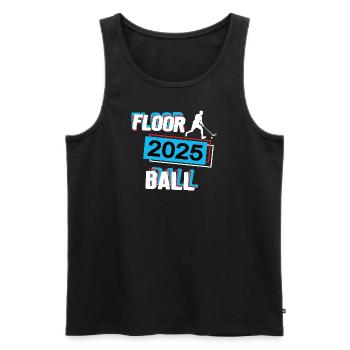 Floorball 2025 Floorballer Floorballspieler Spiel - Männer Premium Bio Tank Top - Schwarz - Vorne - Michal (187cm)