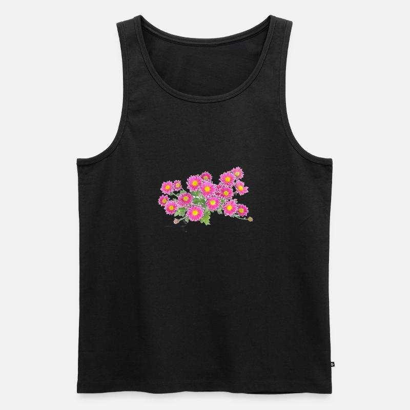 Blumen bunt Geschenk - Männer Premium Bio Tank Top - undefined