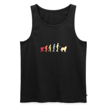 Berner Sennenhund - Männer Premium Bio Tank Top - Schwarz - Vorne - AI Model Male 178 light (178cm)
