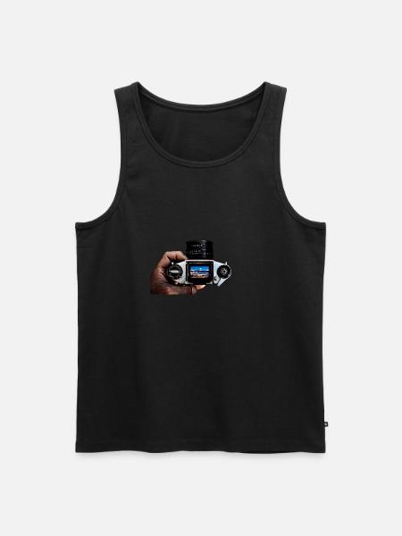 Kamera - Männer Premium Bio Tank Top - Schwarz