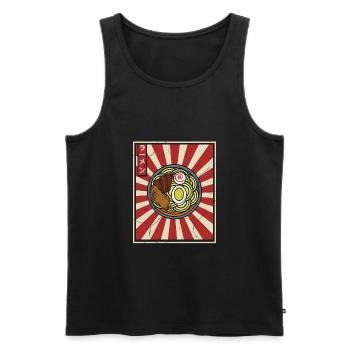 Ramen Vintage Retro Japanische Küche Essen - Männer Premium Bio Tank Top - Schwarz - Vorne - Michal (187cm)