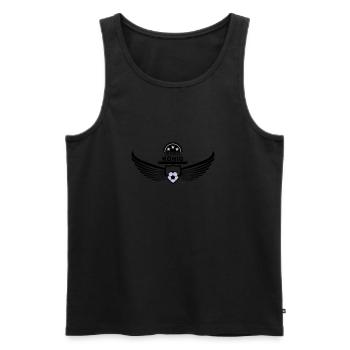 Dribbelkönig dribbeln ballkünstler fußball 2c - Männer Premium Bio Tank Top - Schwarz - Vorne - AI Model Male 178 light (178cm)
