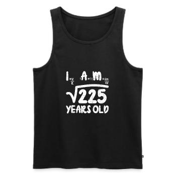 I Am 225 Years Old - Männer Premium Bio Tank Top - Schwarz - Vorne - Michal (187cm)