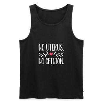 Pro Choice AF - Männer Premium Bio Tank Top - Schwarz - Vorne - AI Model Male 178 light (178cm)