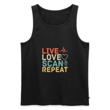 Radiology Xray Rad Tech Pharmacy Tech Phlebotomist - Men's Premium Organic Tank Top - black - Front - AI Model Male 178 light (178cm)