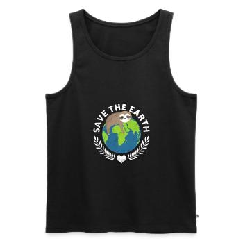 Save The Earth Animal Rescue Animal Rights - Männer Premium Bio Tank Top - Schwarz - Vorne - Michal (187cm)