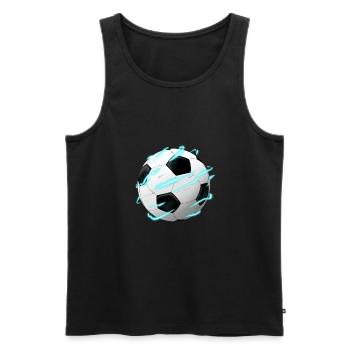 Football power - Men's Premium Organic Tank Top - black - Front - AI Model Male 178 light (178cm)