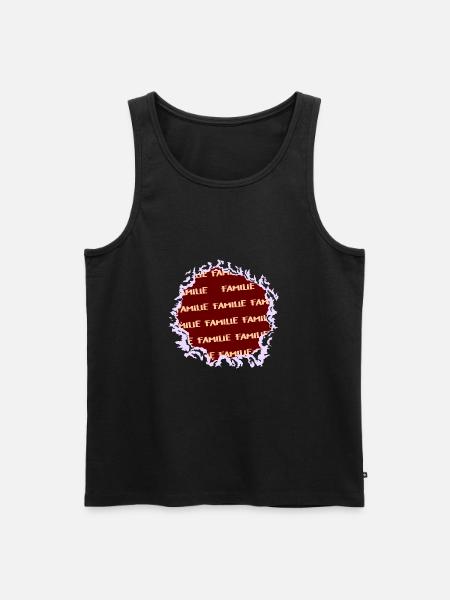 Familie - Männer Premium Bio Tank Top - Schwarz