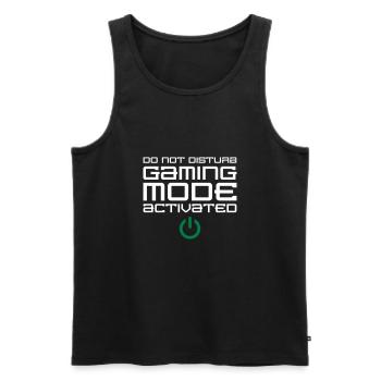 Gaming Mode Activated - Men's Premium Organic Tank Top - black - Front - AI Model Male 178 light (178cm)