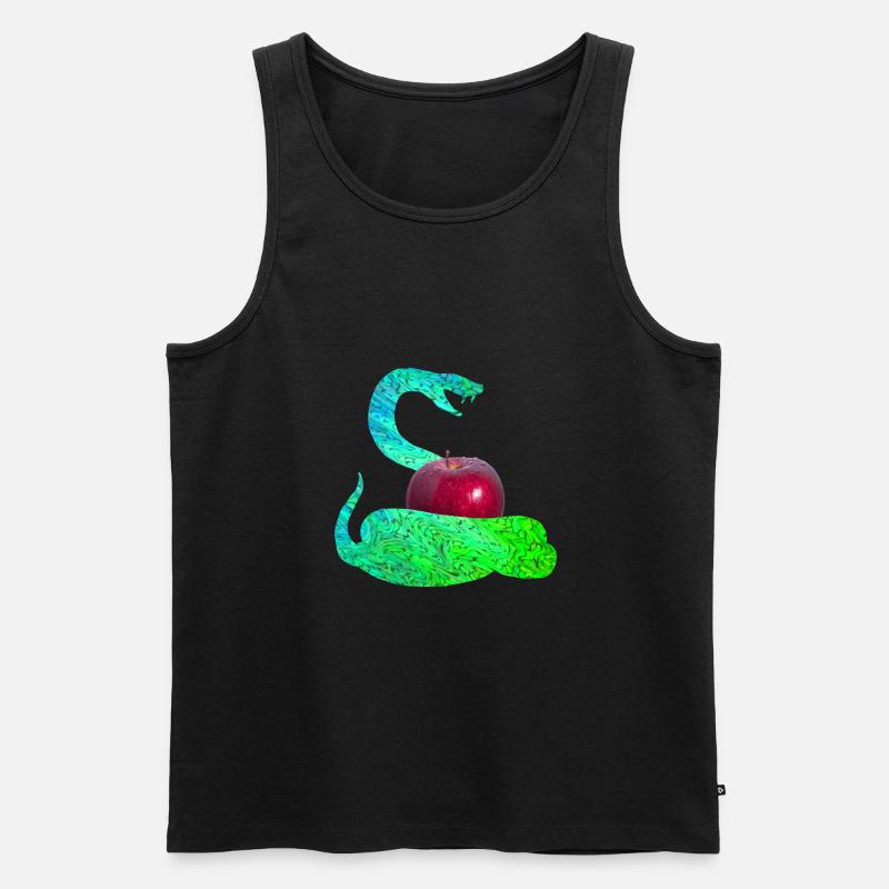 schlange e 5 - Männer Premium Bio Tank Top - Schwarz