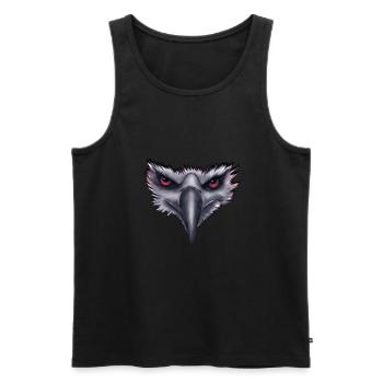 Adler Raubvogel - Männer Premium Bio Tank Top - Schwarz - Vorne - Michal (187cm)
