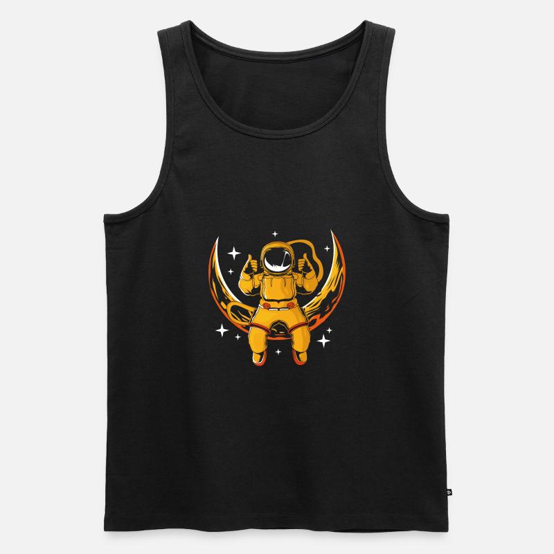 Sonnensystem Universum - Männer Premium Bio Tank Top - Schwarz