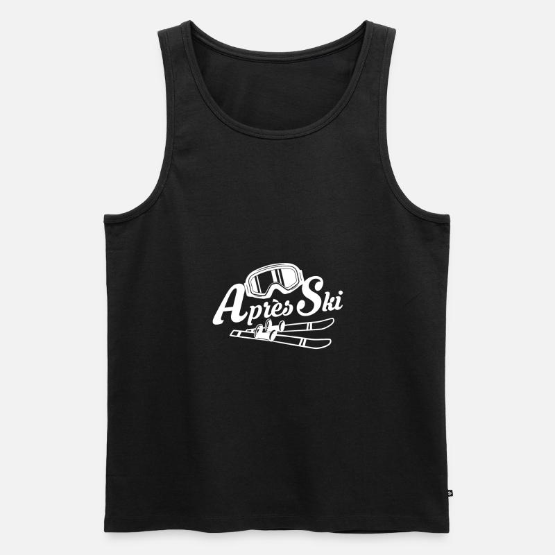 Apres Ski - Männer Premium Bio Tank Top - Schwarz