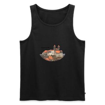 Quedlinburg Harz 1 - Männer Premium Bio Tank Top - Schwarz - Vorne - AI Model Male 178 light (178cm)