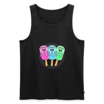 Pool Party - Männer Premium Bio Tank Top - Schwarz - Vorne - AI Model Male 178 light (178cm)