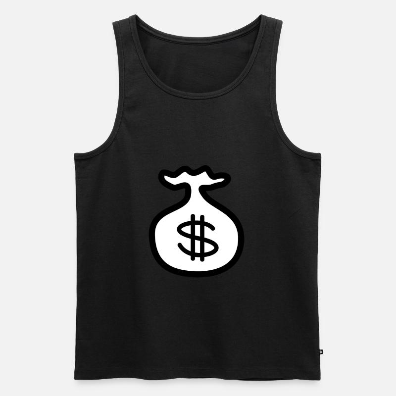 backpack suitcase backpack bag briefcase83 - Men's Premium Organic Tank Top - black