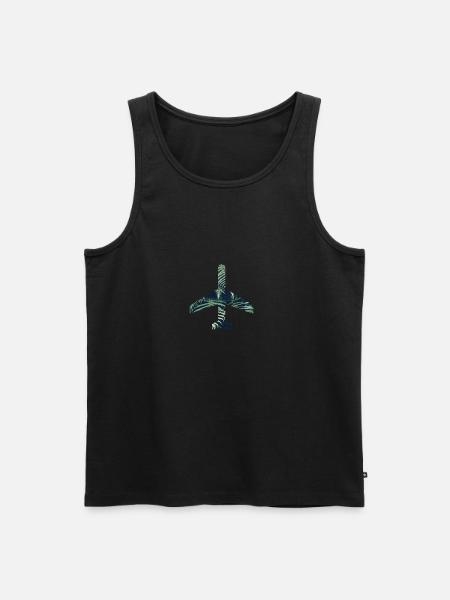 Green Airplane - Men's Premium Organic Tank Top -