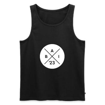 Abi 2023 - Abitur Graduation Abitur - Men's Premium Organic Tank Top - black - Front - Michal (187cm)
