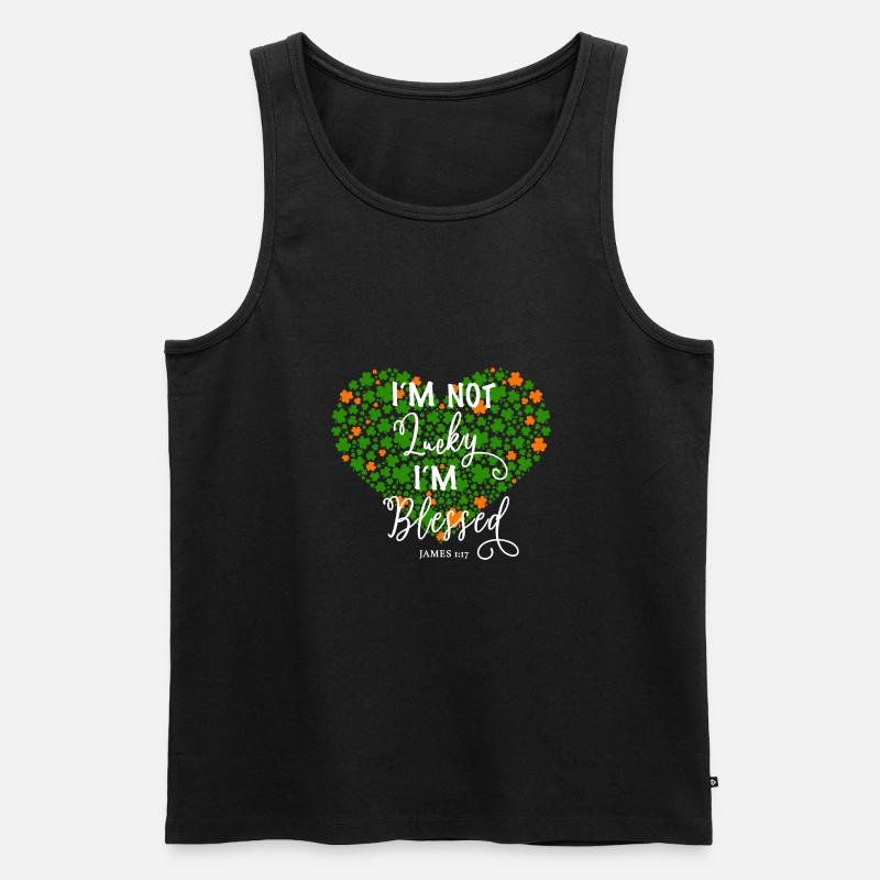 Christlich Gott Glaube Religiöses Geschenk - Männer Premium Bio Tank Top - Schwarz