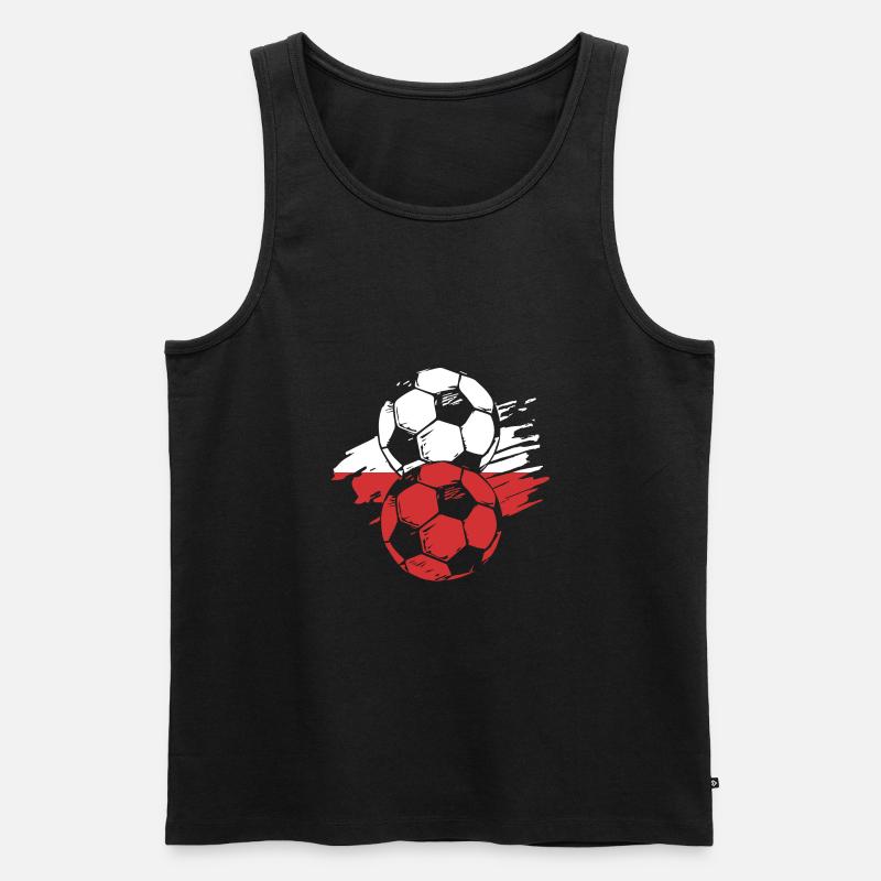 Polen Polnisch - Männer Premium Bio Tank Top - Schwarz