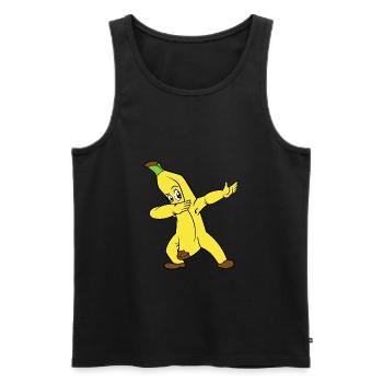 Dabbing Dab Banane - Débardeur bio Premium Homme - noir - Devant - Michal (187cm)