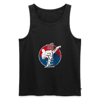 Teakwondo martial arts martial arts - Men's Premium Organic Tank Top - black - Front - AI Model Male 178 light (178cm)