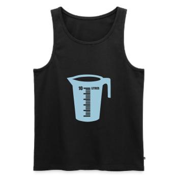 Braud liter recipient - Männer Premium Bio Tank Top - Schwarz - Vorne - AI Model Male 178 light (178cm)