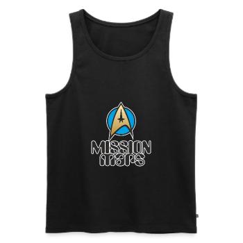 Mars Mission NASA ESA Enterprise1 - Débardeur bio Premium Homme - noir - Devant - AI Model Male 178 light (178cm)