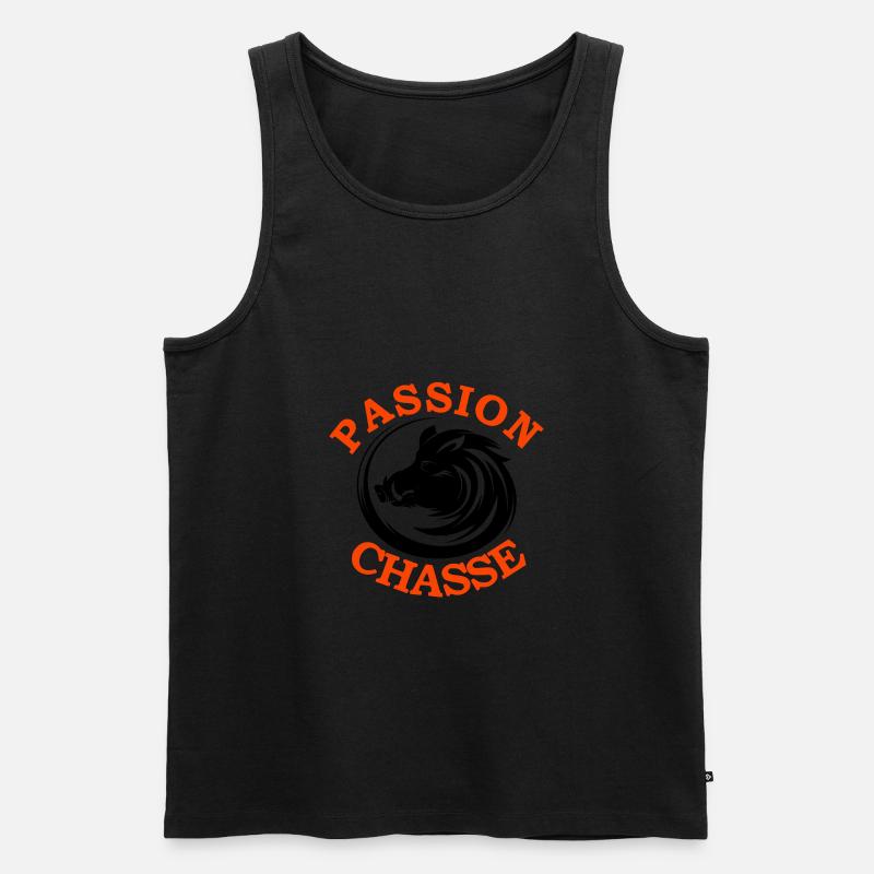 Eberjagd Leidenschaft - Männer Premium Bio Tank Top - Schwarz
