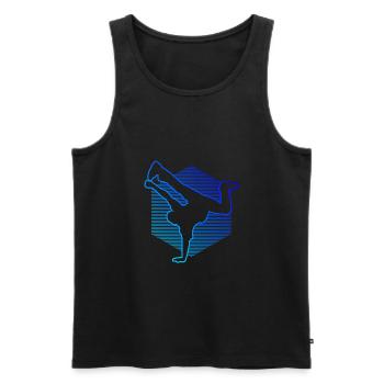 Hip Hop Breakdance Hiphop Kids Bboy BGirl Breakd - Débardeur bio Premium Homme - noir - Devant - Michal (187cm)