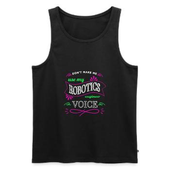 joke awesome statement present fun - Männer Premium Bio Tank Top - Schwarz - Vorne - AI Model Male 178 light (178cm)