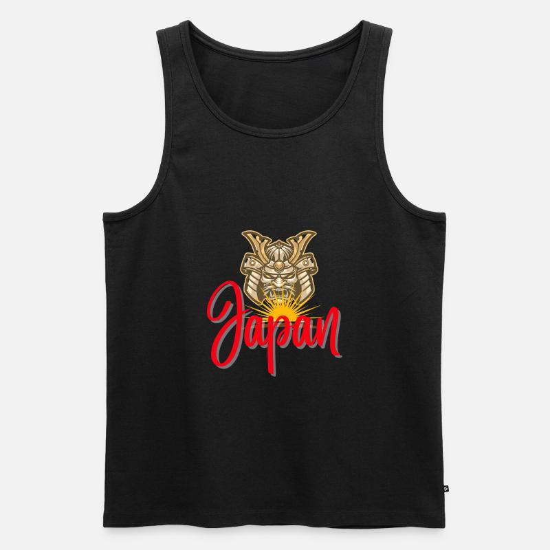 Japan - Männer Premium Bio Tank Top - Schwarz