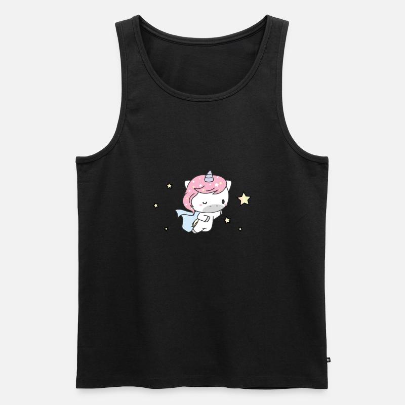 süsses Einhorn Superheld - Männer Premium Bio Tank Top - undefined